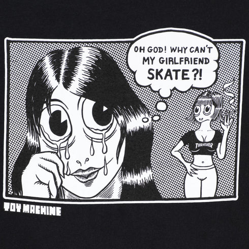 Thrasher - Toy Machine x Thrasher Girlfriend Tee (Black)